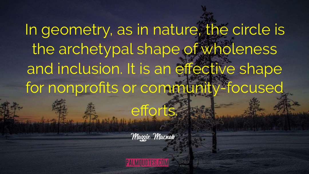 Maggie Macnab Quotes: In geometry, as in nature,