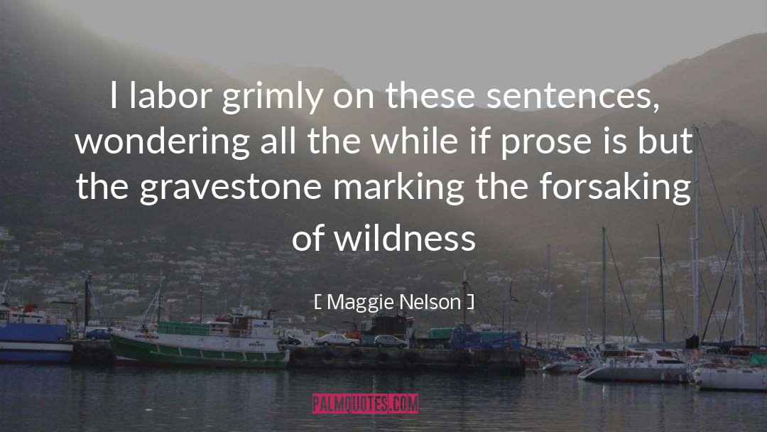 Maggie Nelson Quotes: I labor grimly on these