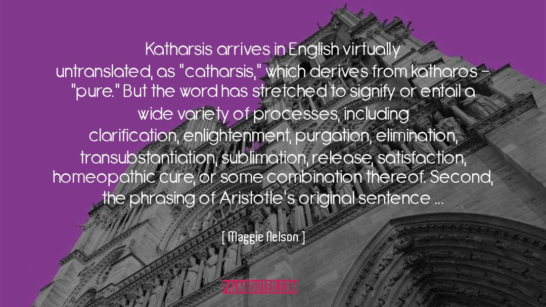 Maggie Nelson Quotes: Katharsis arrives in English virtually