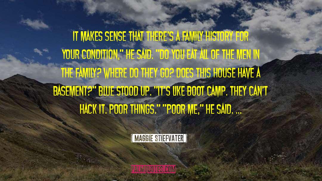Maggie Stiefvater Quotes: It makes sense that there's