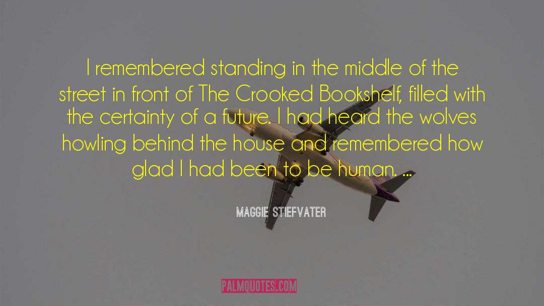 Maggie Stiefvater Quotes: I remembered standing in the