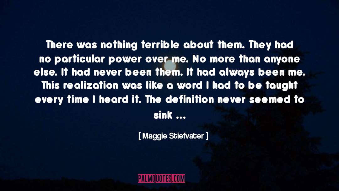 Maggie Stiefvater Quotes: There was nothing terrible about
