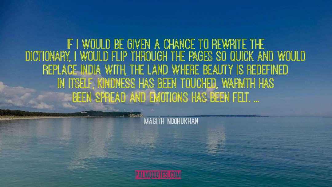 Magith Noohukhan Quotes: If I would be given