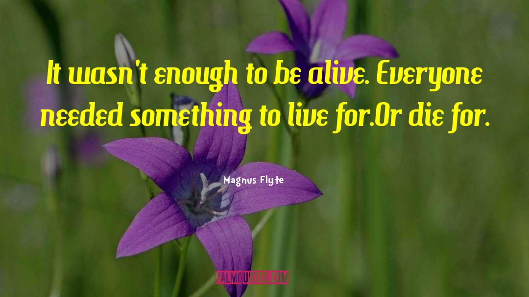 Magnus Flyte Quotes: It wasn't enough to be