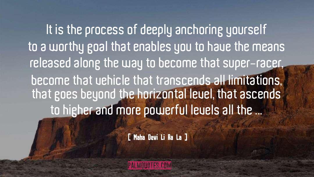 Maha Devi Li Ra La Quotes: It is the process of