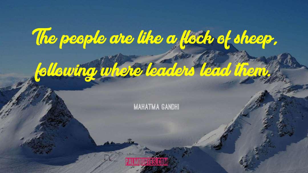 Mahatma Gandhi Quotes: The people are like a