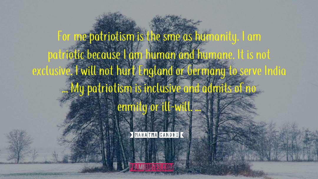 Mahatma Gandhi Quotes: For me patriotism is the