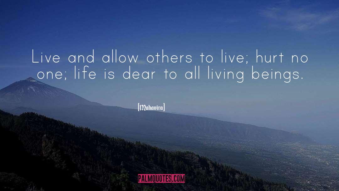 Mahavira Quotes: Live and allow others to