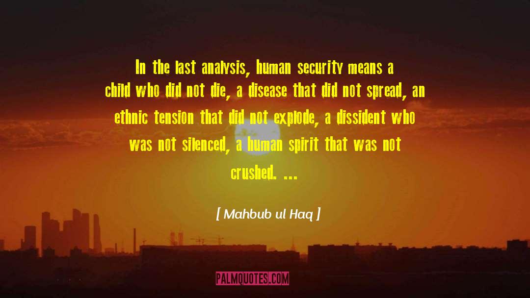 Mahbub Ul Haq Quotes: In the last analysis, human