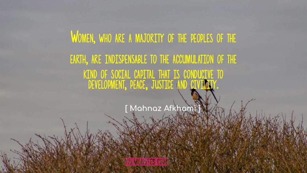 Mahnaz Afkhami Quotes: Women, who are a majority