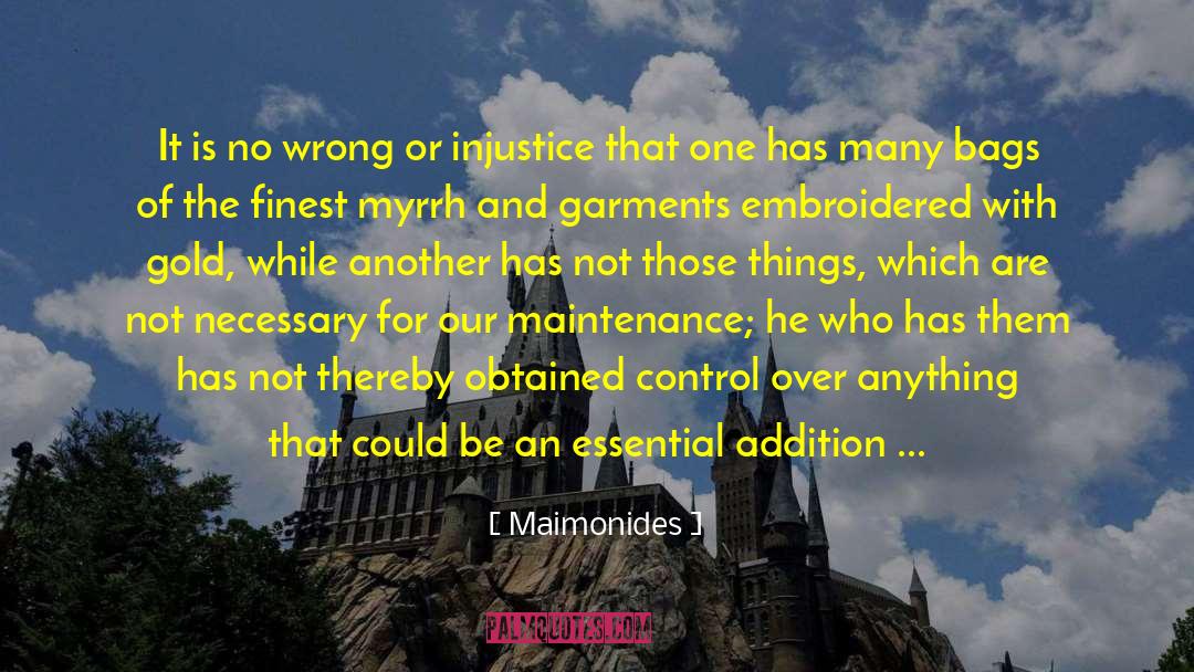 Maimonides Quotes: It is no wrong or