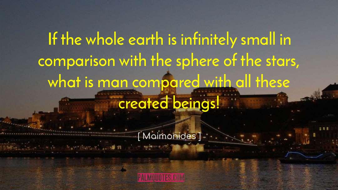 Maimonides Quotes: If the whole earth is