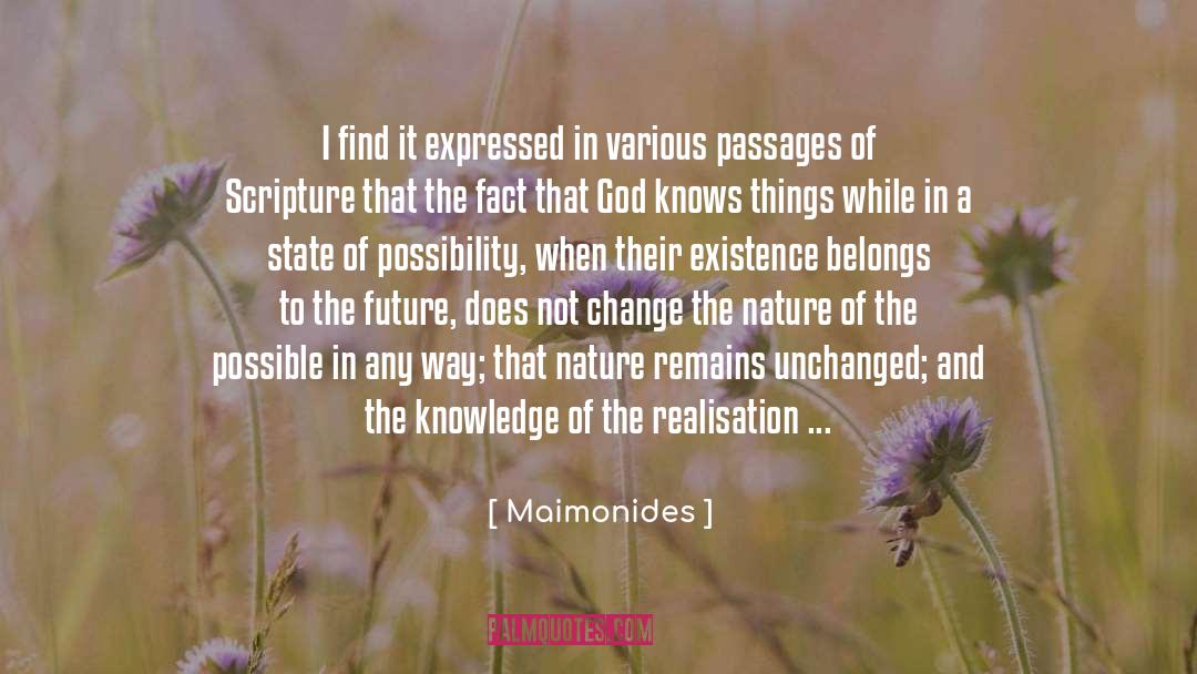 Maimonides Quotes: I find it expressed in