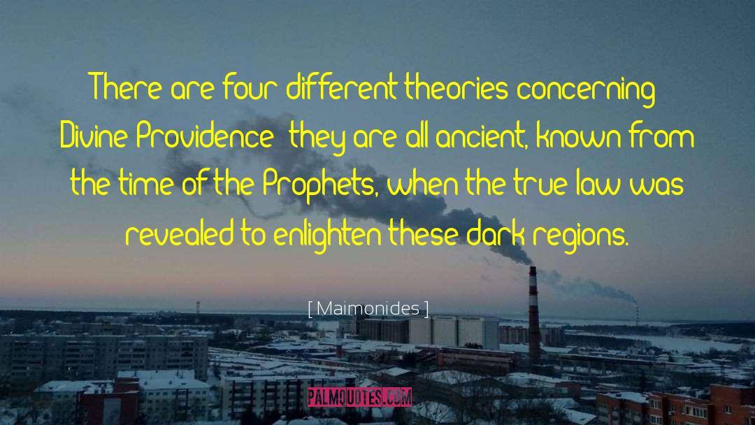 Maimonides Quotes: There are four different theories