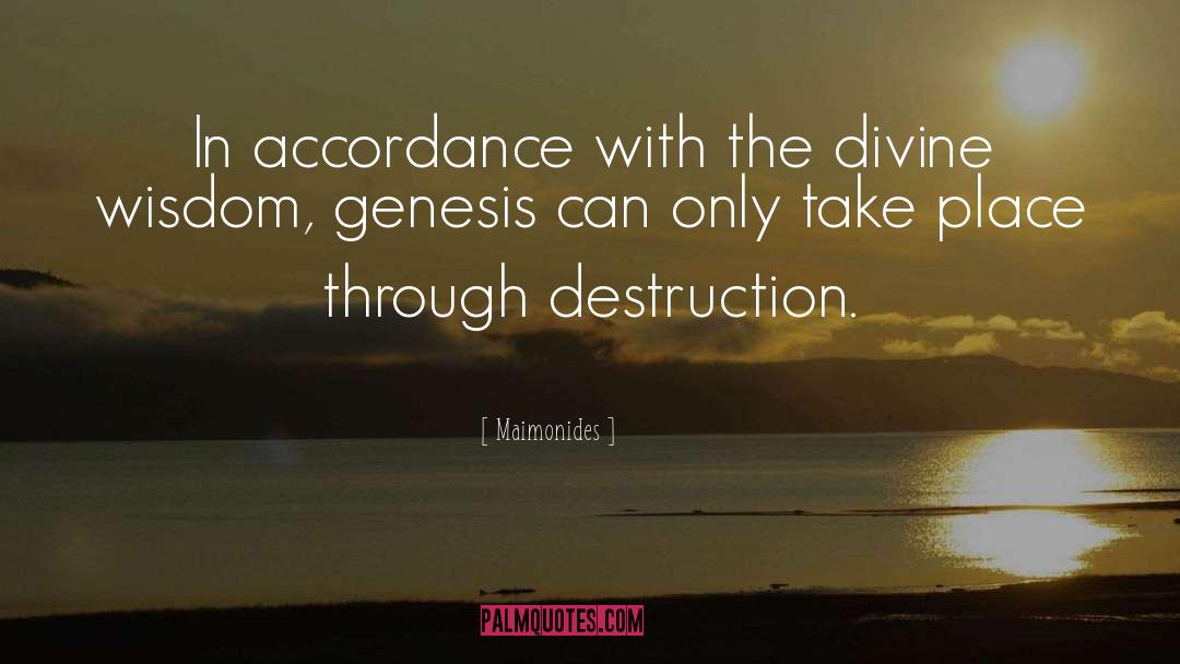 Maimonides Quotes: In accordance with the divine