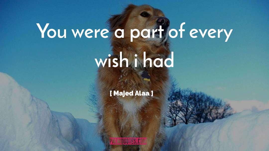 Majed Alaa Quotes: You were a part of