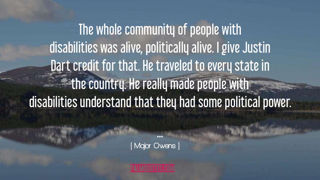 Major Owens Quotes: The whole community of people