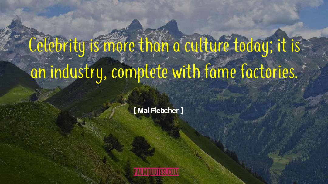 Mal Fletcher Quotes: Celebrity is more than a