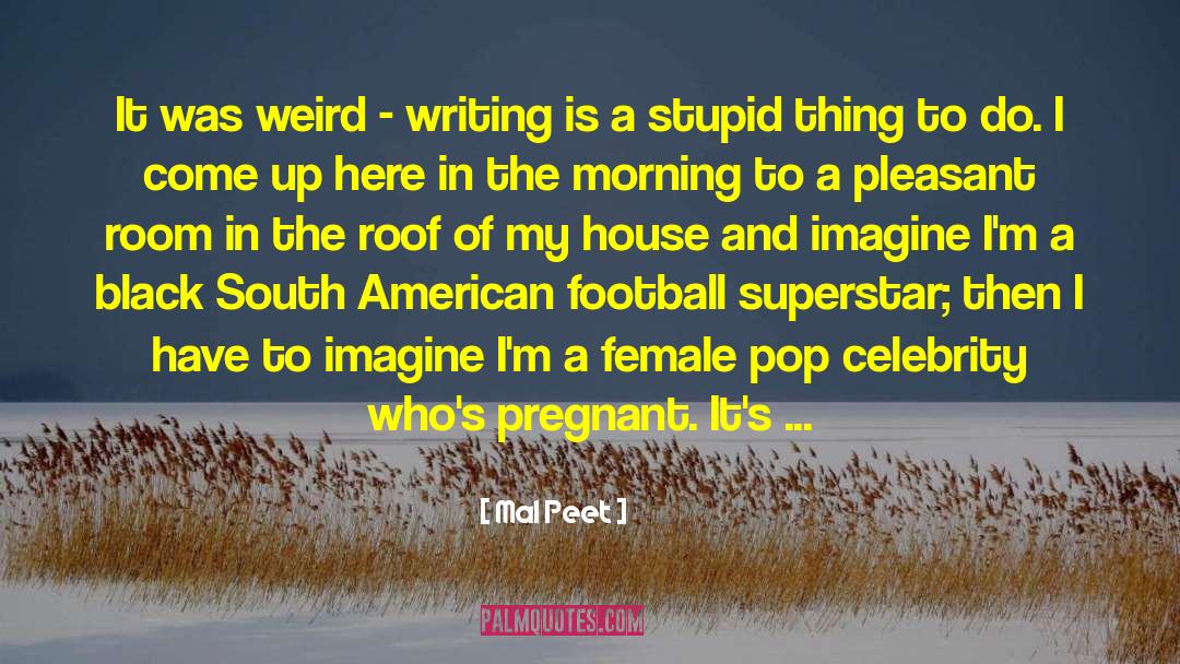 Mal Peet Quotes: It was weird - writing