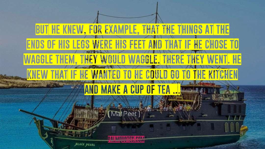 Mal Peet Quotes: But he knew, for example,