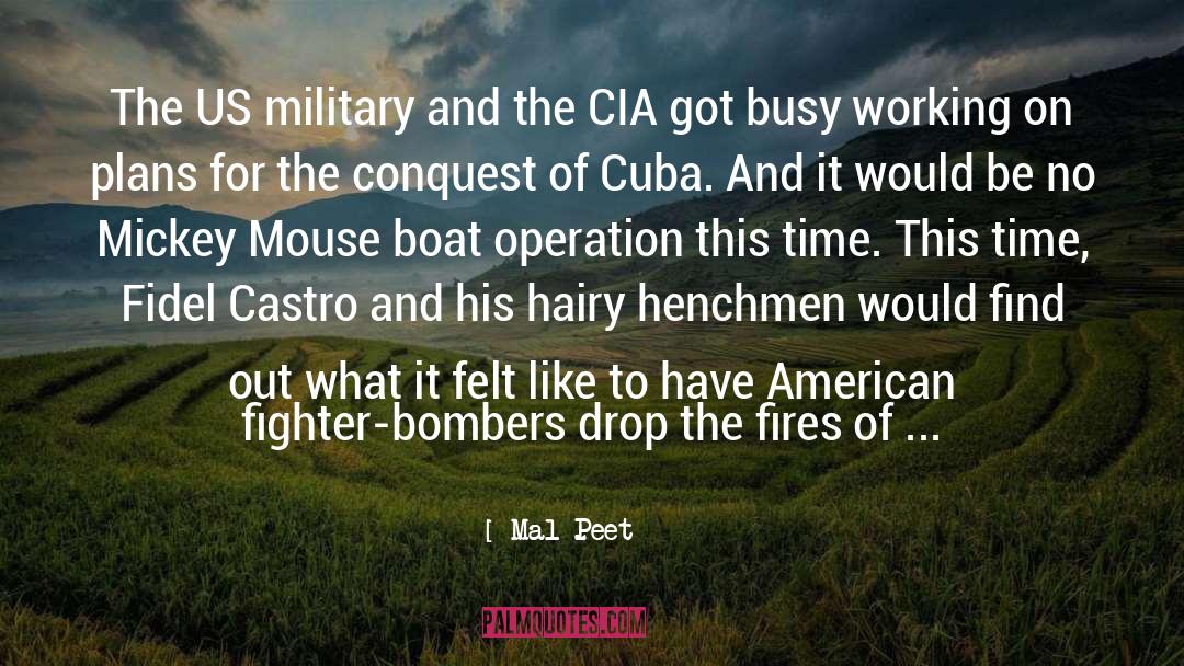 Mal Peet Quotes: The US military and the