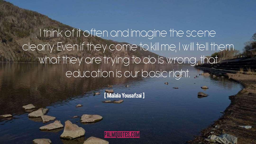 Malala Yousafzai Quotes: I think of it often