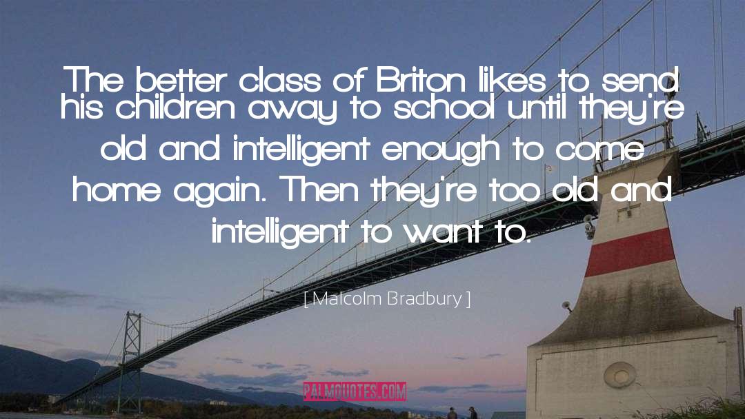 Malcolm Bradbury Quotes: The better class of Briton