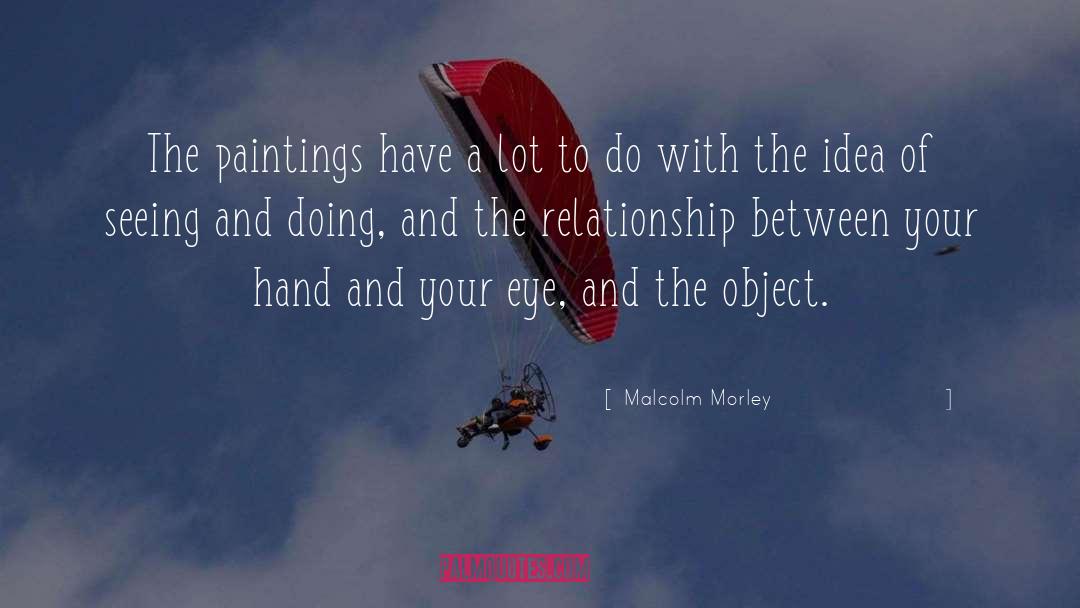 Malcolm Morley Quotes: The paintings have a lot