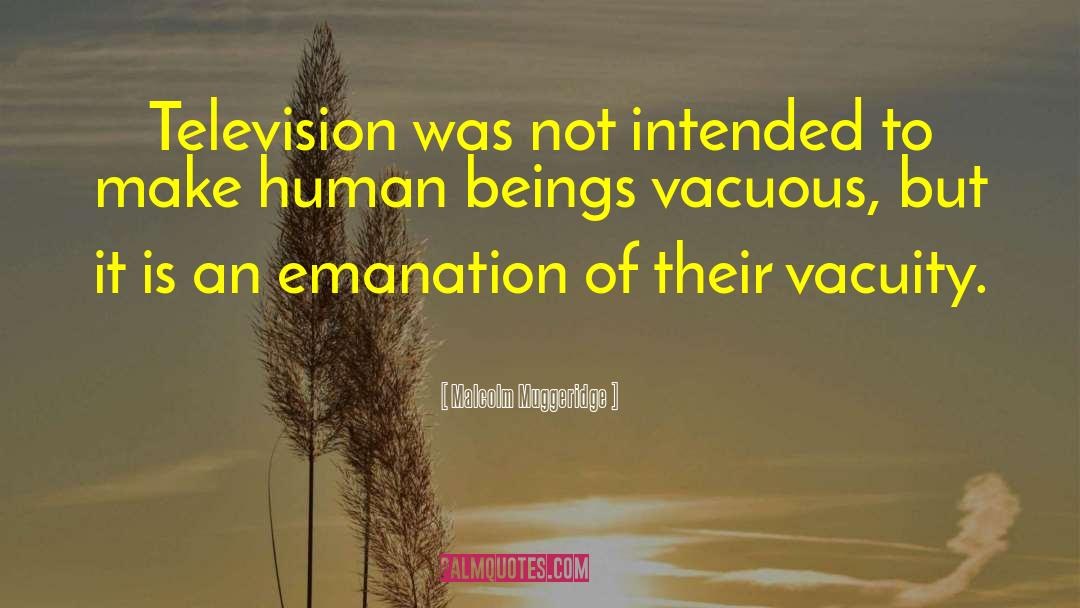 Malcolm Muggeridge Quotes: Television was not intended to