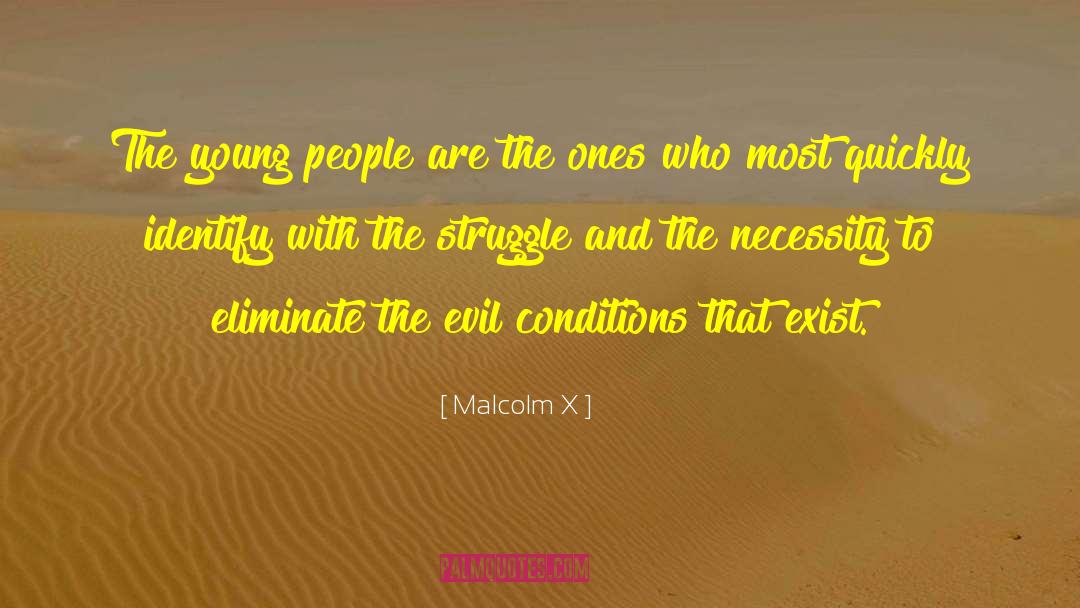 Malcolm X Quotes: The young people are the