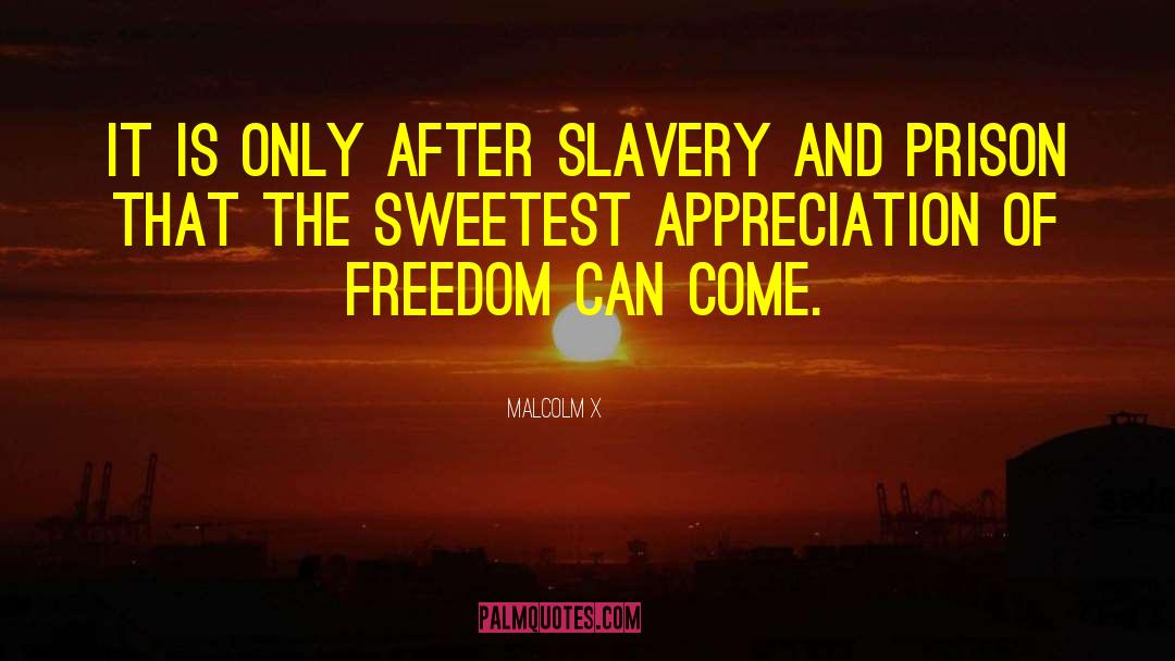 Malcolm X Quotes: It is only after slavery