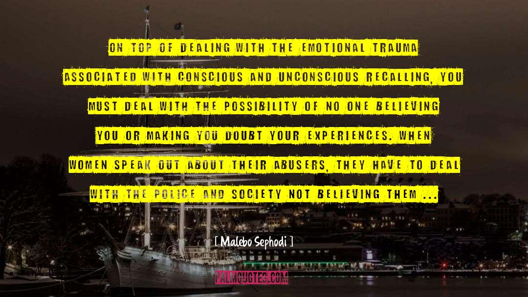 Malebo Sephodi Quotes: On top of dealing with