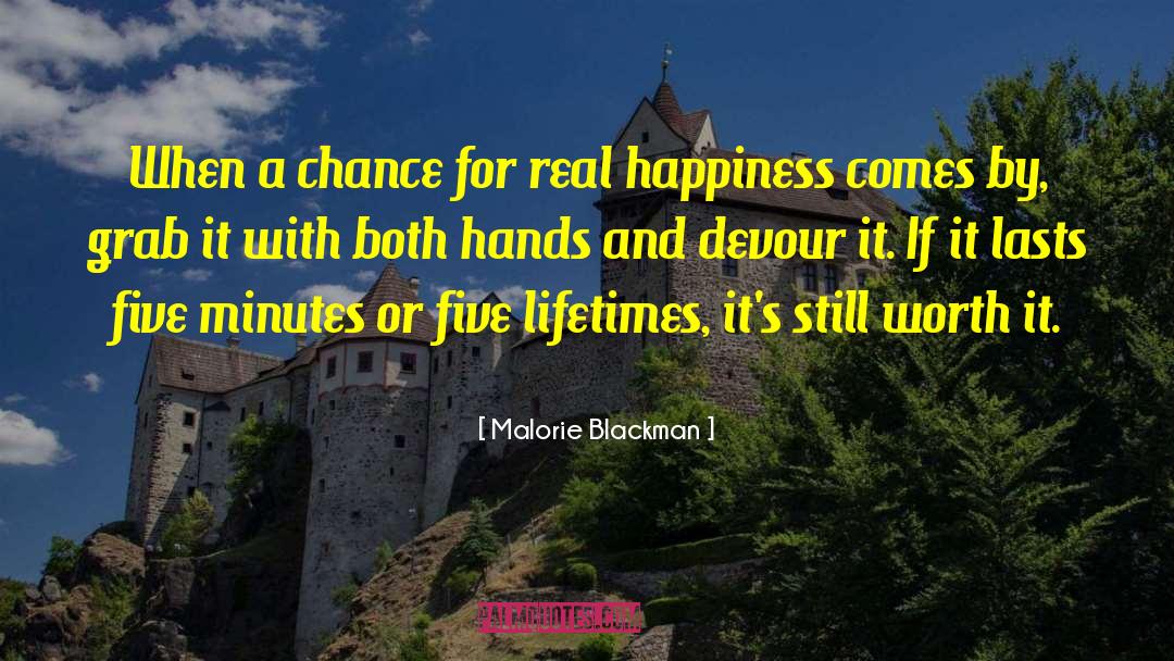 Malorie Blackman Quotes: When a chance for real