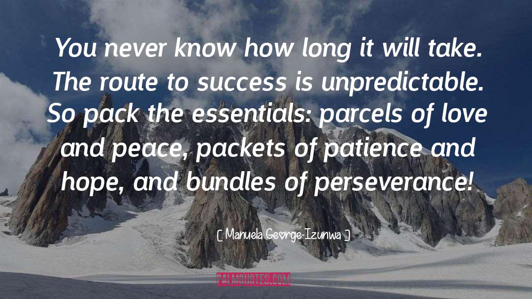 Manuela George-Izunwa Quotes: You never know how long