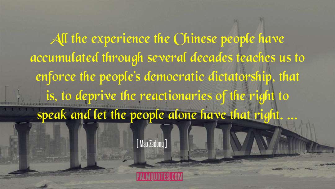 Mao Zedong Quotes: All the experience the Chinese