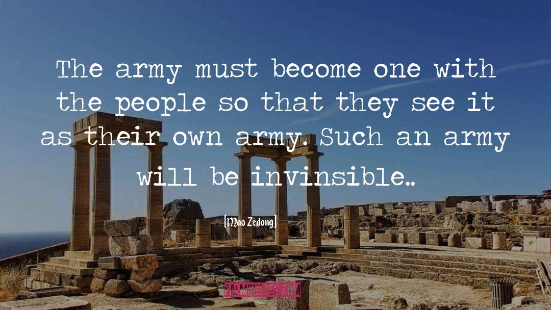 Mao Zedong Quotes: The army must become one