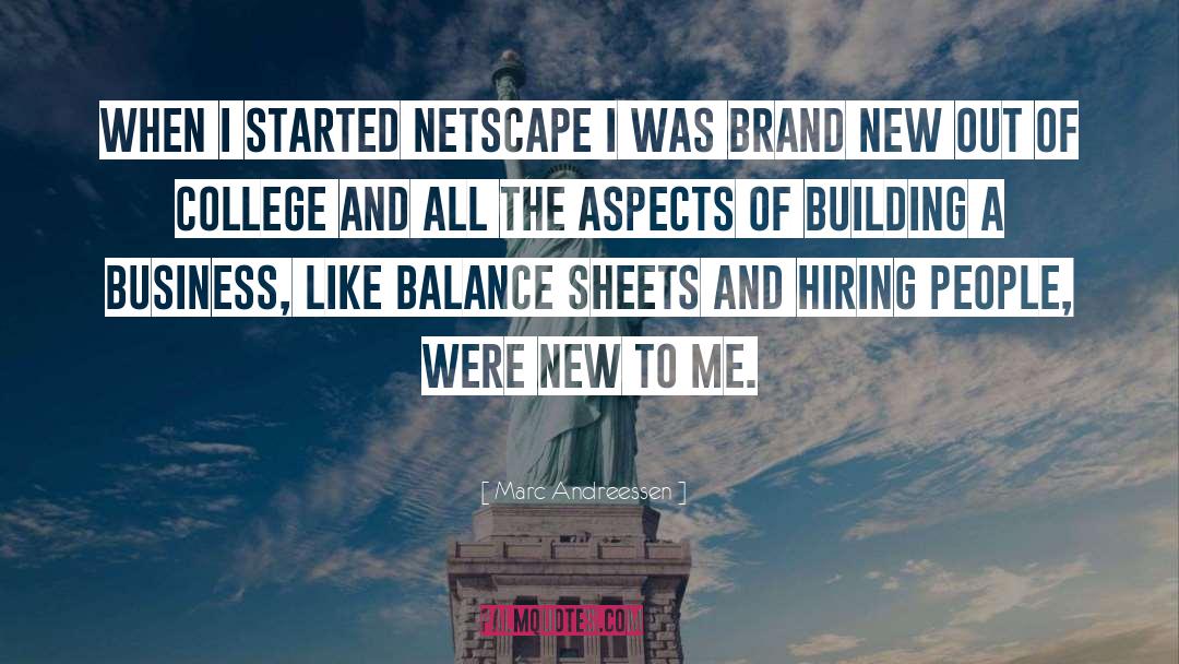 Marc Andreessen Quotes: When I started Netscape I