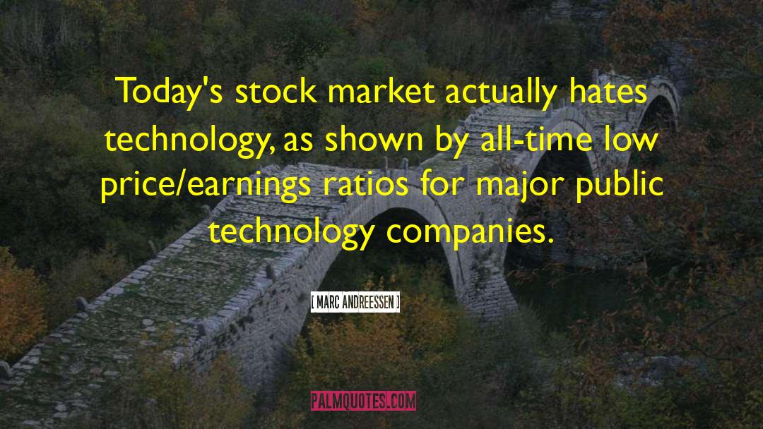 Marc Andreessen Quotes: Today's stock market actually hates