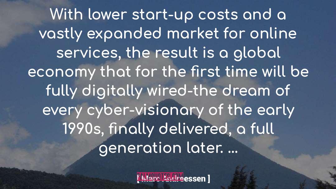 Marc Andreessen Quotes: With lower start-up costs and