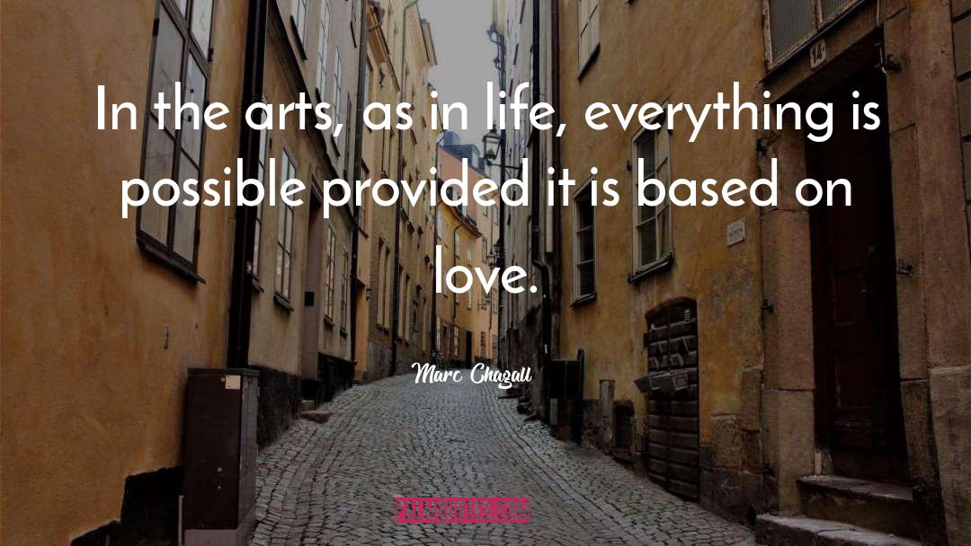 Marc Chagall Quotes: In the arts, as in
