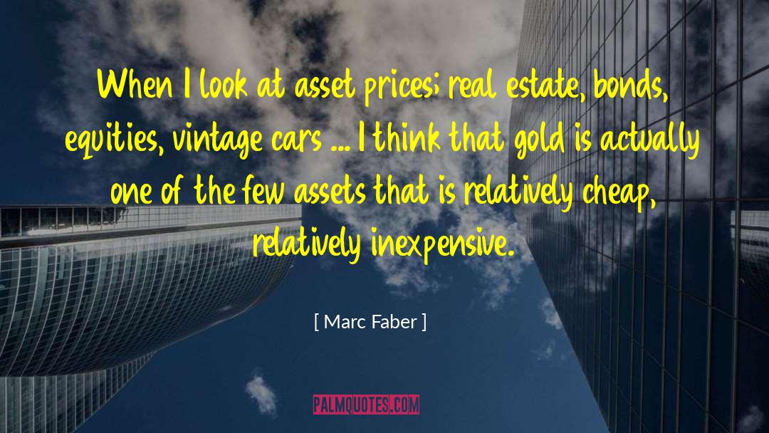 Marc Faber Quotes: When I look at asset