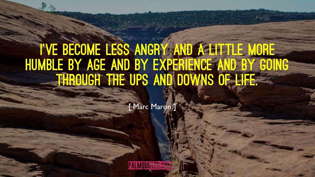 Marc Maron Quotes: I've become less angry and