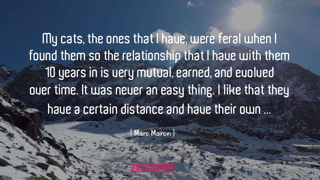 Marc Maron Quotes: My cats, the ones that