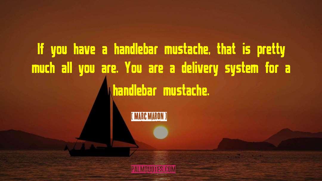 Marc Maron Quotes: If you have a handlebar