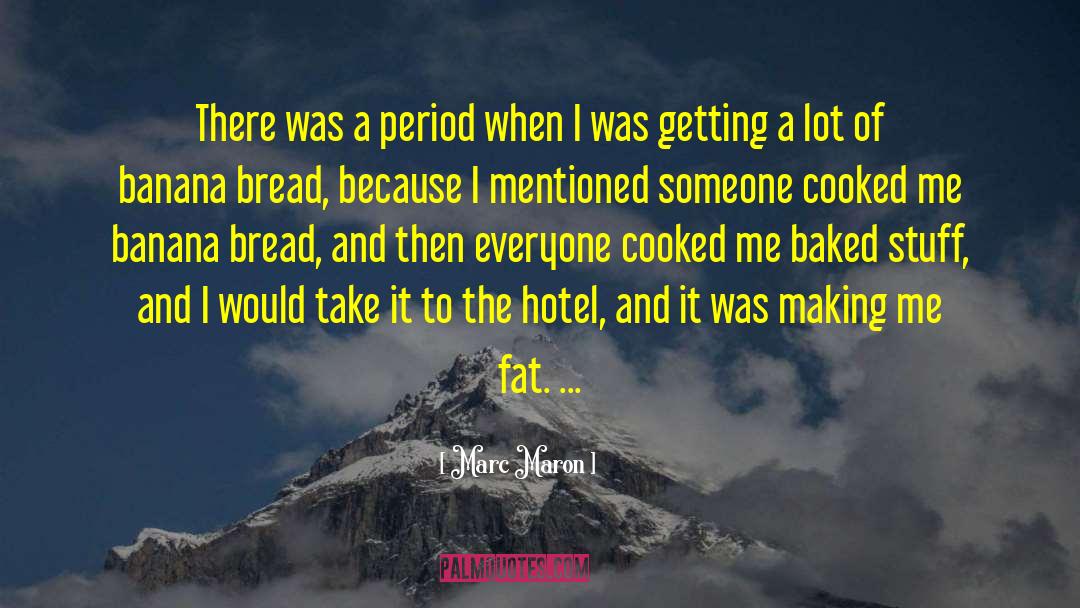 Marc Maron Quotes: There was a period when