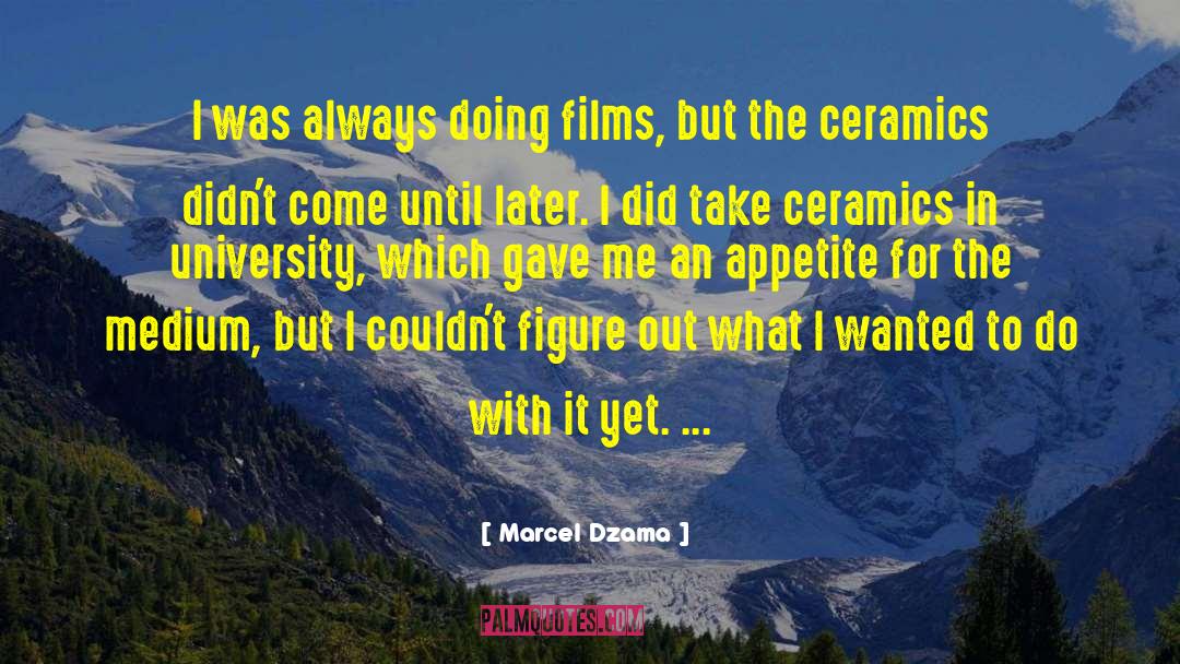 Marcel Dzama Quotes: I was always doing films,
