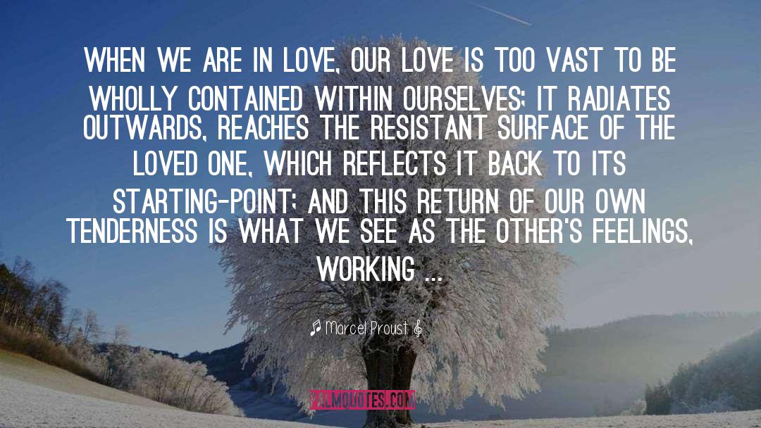 Marcel Proust Quotes: When we are in love,