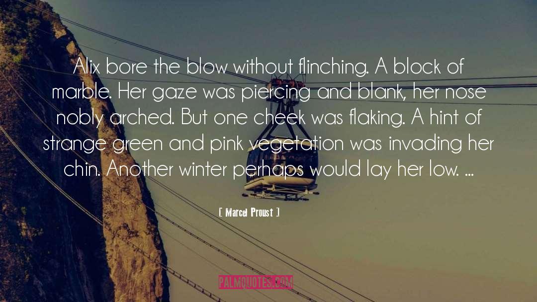 Marcel Proust Quotes: Alix bore the blow without