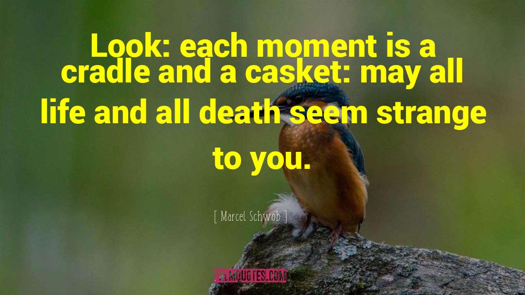 Marcel Schwob Quotes: Look: each moment is a
