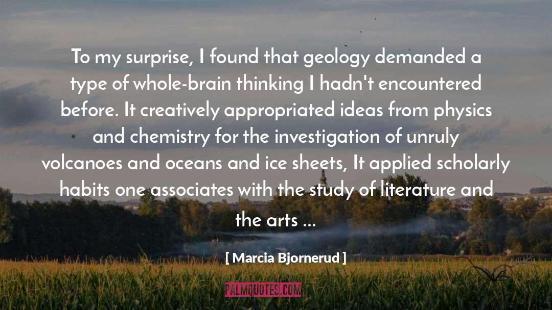 Marcia Bjornerud Quotes: To my surprise, I found